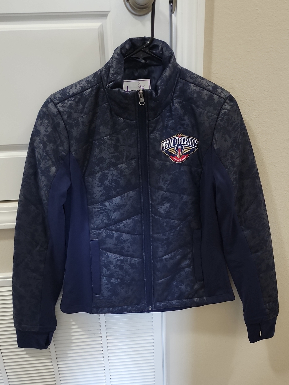 New Orleans Pelicans Navy Quilted Jacket